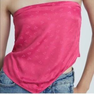ZARA Pink Bandana Top